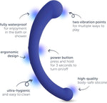 Dual Motor Arc Massager – Waterproof, Body-Safe Silicone, USB Rechargeable Vibrator