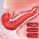 App-Controlled 3-in-1 Tongue Vibrator – 10 Flapping & 10 Vibration Modes