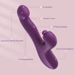 Clitoral Thumping Rabbit Vibrator for Women, G-Spot & Clit Stimulation, 3x5x10 Modes