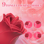 Rose 2-in-1 Vibrator for Women – 9 Modes for Clitoral, Nipple & Anal Stimulation