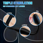 Remote-Control Prostate Massager & Cock Ring – 10-Mode Vibrating Anal Toy for Men