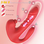 Thrusting Rabbit Vibrator – 3-in-1 G-Spot & Clitoral Stimulator with 9 Modes