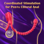 Upgraded Vibrating Penis Ring & Clitoral Vibrator, 10 Modes, Couples Toy
