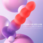 6.3'' Silicone Anal Butt Plug with Suction Cup, G-Spot & Prostate Stimulator