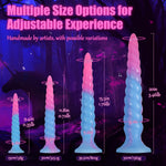 9.4" Anal Dildo with Suction Cup, G-spot & Prostate Massager, Luminous Fantasy Plug