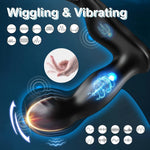 APP-Controlled Prostate Massager with Cock Ring – Vibrating & Wiggling Anal Toy