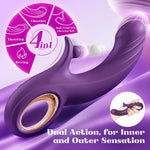 Thrusting Heated Vibrator – 10 Vibes, 7 Modes, G-Spot & Clitoral Stimulation