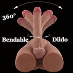 8LB Male Sex Doll with Flexible Dildo, Realistic Cock, Unisex Masturbator Toy