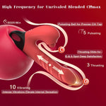 3-in-1 Thrusting G-Spot Vibrator with Clitoral Stimulator & Rabbit Design