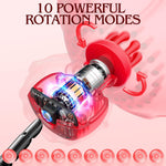 Wireless Nipple Clamps with 10 Rotation Modes, Rechargeable Sucking Stimulator