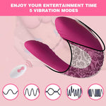 Clitoral & G-Spot Vibrator with Pulsating Tapping, 5 Vibration Modes, Waterproof