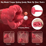 2-in-1 Clitoral & G-Spot Vibrator – High-Frequency Licking & 10 Vibration Modes