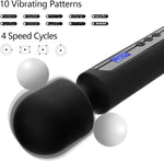 12" Powerful Wand Massager – 10 Modes & 4 Speeds for Clitoral & G-Spot Pleasure
