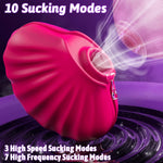 Suction Vibrator for Women – 10 Modes Clitoral & Nipple Stimulator, Waterproof Toy