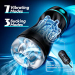 Automatic Male Stroker with 7 Suction & Vibration Modes, Hands-Free Toy