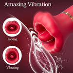 Lip-Shaped Clitoral Vibrator – 10 Modes, Thrusting Tongue, Nipple & G-Spot Stimulator