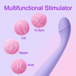 Compact Bullet Vibrator - 10 Modes, Waterproof, G-Spot & Clitoral Stimulator for Couples