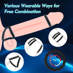 Cock Ring Set for Men – 7 Sizes for Erection Enhancement & Couples Pleasure