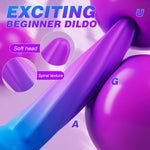6" Silicone Dildo with Suction Cup, Soft G-Spot & Beginner Anal Dildo for Men/Women