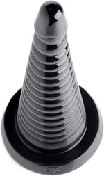 Extra-Large Ribbed Anal Plug – Tapered Cone Design for Intense Stimulation, Unisex