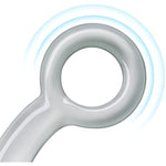 Anal Butt Plug Glass Anal Trainer With Big O Ring Crystal Pleasure Wand Adult Sex Toy For Men Women Couple Play (L)