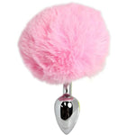 Soft and Cute FauxFur Bunny Tail Anal Plug for Intense Sensations
