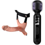 Hollow Strap-On System + Electric Shock Wand Vibrator