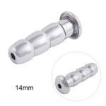Urinary Plug 50Mm Long Stainless Steel Catheters Male Sound Urethral Dilator Inserts Penis Plug For Men, 14 Sizes Optional G014 (14Mm)