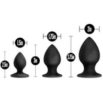 Anal Adventures Platinum Ultrasilk Silicone Stout Butt Plug Kit - Mini Small Medium Satin Smooth Suction Cup Base Easy To Clean Plug - Fragrance Free - Sex Toys