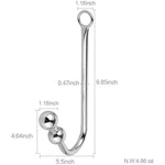 Anal Beads Butt Plug Anal Hook With O Ring Prostate Massager Vaginal Stimulation Stainless Steel Anal Sex Toys Sex Bondage Sm Fetish Sex Toy For Men Women Couples