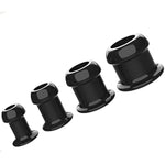 4 Pcs Soft Silicone Hollow Anal Plug Set Peep Anal Expansion Wearing Anal Plug Kit For Adult Transparent Sm Bed Game Toys(Black)