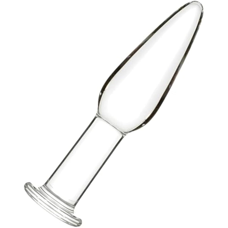 Glass Anal Plugs,4.84 In Crystal Mushroom Butt Plugs Prostate Massage Sex Toys For Women Men