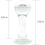 Glass Anal Butt Plug Sex Toys Crystal Anal Trainer With Diamond Transparent Butt Plug Anal Sex Toy For Women Men Couples Anal Expander Training Anal Dildo Anal Toy Anal Plug (S)