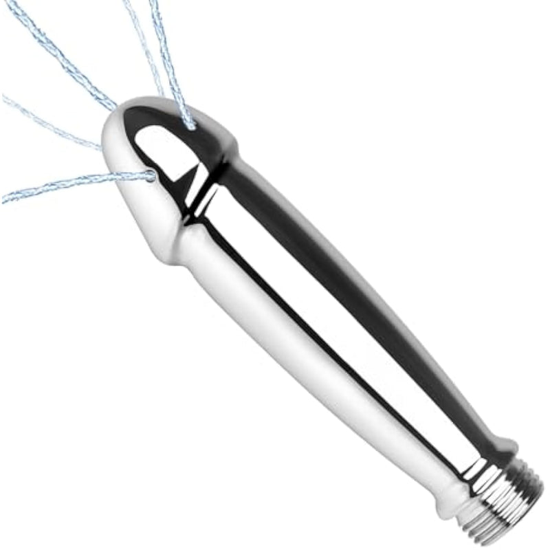 Sex Doll Male Masturbator Cleaner Aluminum Realistic Dildo Douche Washer For Vaginal Anal Channel, Rinsing Tool For Cleaning Adult Sex Toy, Adapted To The Shower Connection (L)