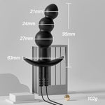 Electric Shock Silicone Anal Plug, Anal Plug Dilator, Electric Vibration Anal Plug Set, Remote Control Anal Plug, Anal Beads, Sm Anal Plug Sex Toys, Role Play Sex Toys (Anus Bead Shaped)