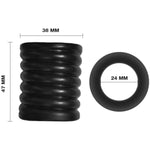 Silicone Cock Cage Penis Ring Sleeve Male Girth Enhancer Enlarger Reusable Silicone Penis Sleeve Stretcher Enlarger Ring Adult Men Sex Toys