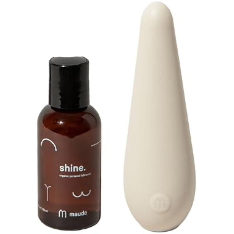Vibe Platinum Grade Silicone Personal Massager & Shine Kit - Easy-To-Use, 3 Speed Usb Charged, Water Resistant Handheld Massager And Paraben-Free Natural Ph Balanced Lubricant (2 Count)