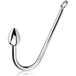 Anal Butt Plug Hook Stainless Steel Anal Rope Hook With Solid Anal Heart Ball Bondage Hook Sex Toy For Unisex Adult Sm Game