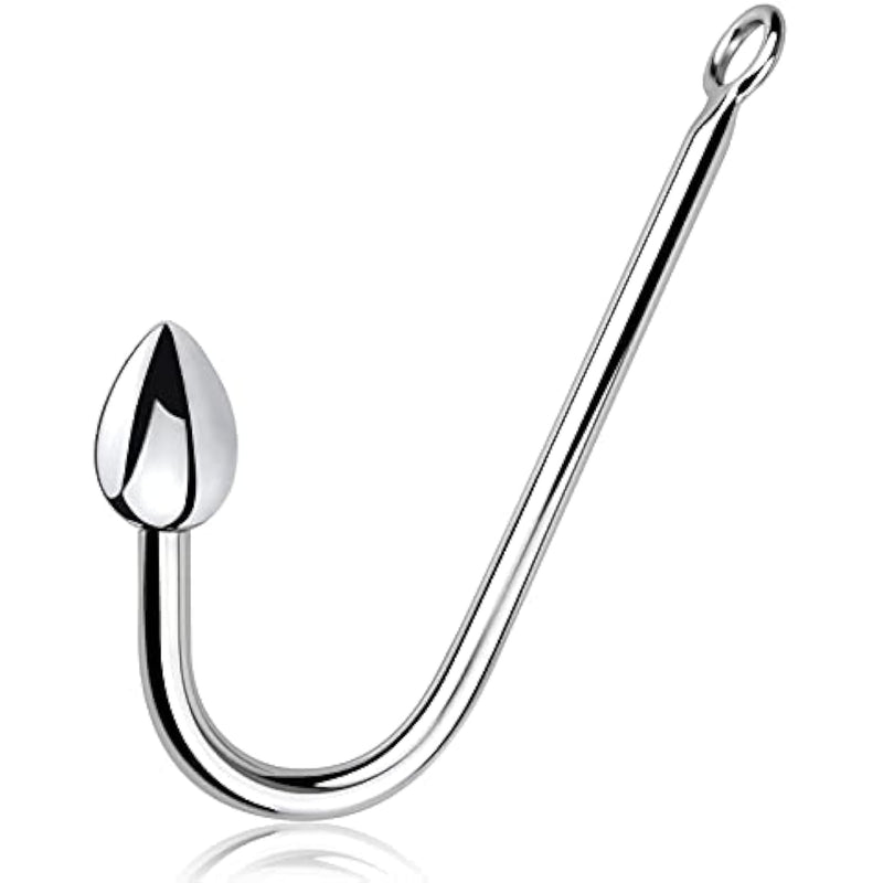 Anal Butt Plug Hook Stainless Steel Anal Rope Hook With Solid Anal Heart Ball Bondage Hook Sex Toy For Unisex Adult Sm Game