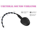 Urethral Sounds Vibrator, Vibrating Penis Plug 12 Vibration Modes Cock Stimulation Trainer Urethral Dilator, Urethral Stretcher Male Vibrator Urethral Plug Beads Sounding Sex Toys For Men