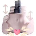 Retractable Double Vibration 4-Language Voice Automatic Male Masturbator, 14.33Lb Realistic 3D Lifelike Butt Pocket Pussy Ass, Hands-Free Male Stroker Adult Sex Toy For Men