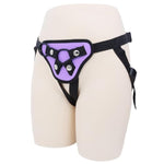 Female Dildo Wearable Pants Les Sex Harness Sex Toys With O-Rings For Couples, Strap-On Dildo Pants, Lesbian Straps Trousers For Butt Plug (Purple)