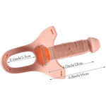 Penis Sleeve Extender Enlarger - With Adjustable Elastic Waistband And Silicone Hollow Dildo, Hollow Strap-On System Dildo Extender Male Sex Toys For Adult Male Couples