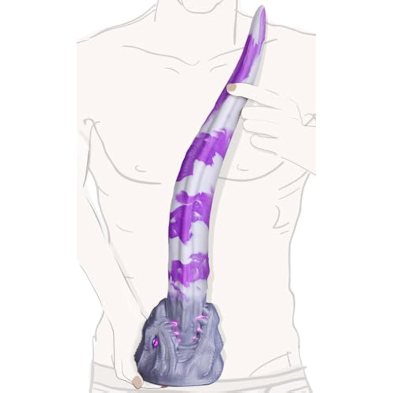 Sex Toys 21'' Extreme Long Dildo - Silicone Anal Dildo Sex Toys Monster Huge Dildo Suction Cup, White Angel Syvern ?, Tentacle Dragon Dildo For Anal Training, Adult Sex Toys For Men Women Adventure