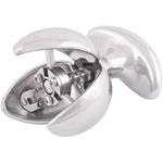Metal Opening Lotus Anal Plugs Heavy Duty 304 Stainless Steel Adjustable Anus Lock Trainer Butt Expander With Handles Sex Toys Adult Games (Gs100)
