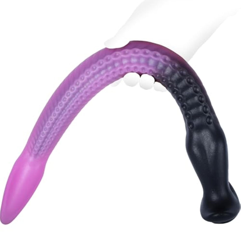 12.2'' Liquid Silicone Octopus Tentacle Anal Sex Toy with T Shape Base Design and Knot Butt Plug for Women, Men, and Gay