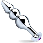 Anal Bead Butt Plug Adult 3 Beaded Training Beginners Sex Toys (Anchor)