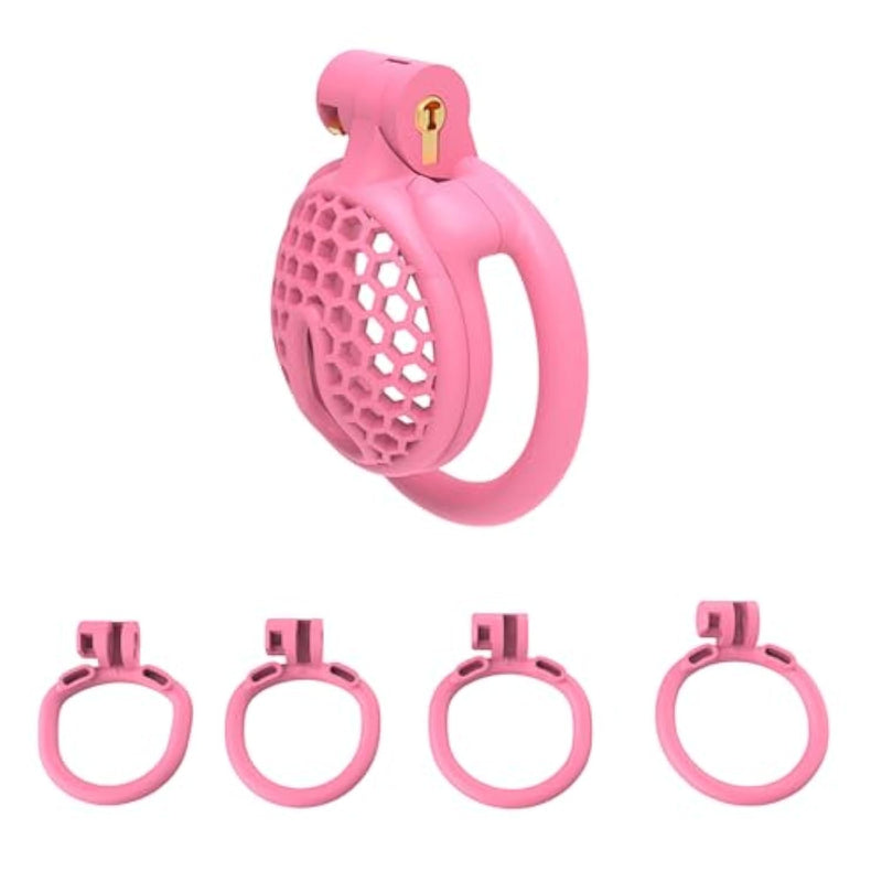 Chasity Cage Male Sissy Chastity Devices Lock Design Small Penis Cage Cock Cage Bdsm Toys For Couples Sex (Flat Ring)