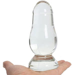 5.4" Large Rocket Glass Anal Dildo Big Crystal Butt Plug Anal Trainer Butt Expander Toy For Women Men Masturbation
