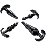 4 Piece Anal Plug Kit, Beginner To Advanced Butt Plug Set With Smooth Ribbed Bubble And Ball Plugs, Soft Flexible Tpe, Flared Safety Base, Perfect For Training And Pleasure, Adult Anal Toy